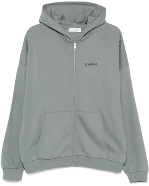 flâneur Zip-Up Hooded Jacket - Gray