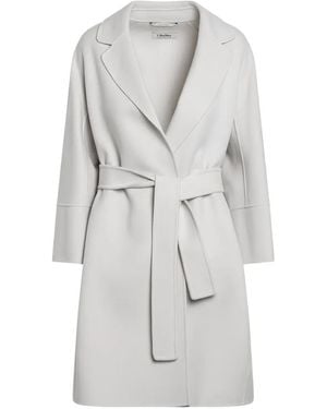 Max Mara Belted Coat - White