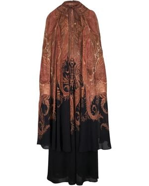 Zimmermann Printed Long Dress - Brown