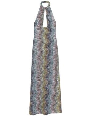 Missoni Halterneck Maxi Dress - White