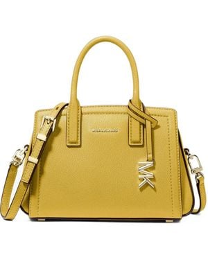 Michael Kors Laila Extra-Small Leather Crossbody Bag - Metallic