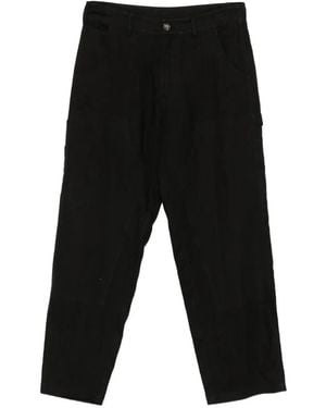 Amaranto Belt-Loops Trousers - Black
