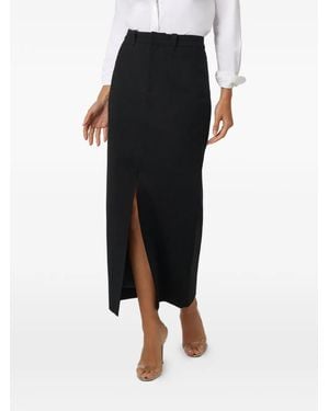 Toccin Meg Slit Midi Skirt - Black
