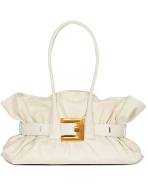 Balmain Große Anthem Schultertasche - Weiß