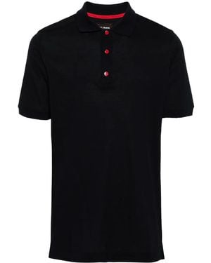 Kiton ピケ ポロシャツ - ブラック