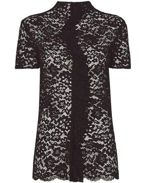 Proenza Schouler Stretch Lace Top - Black