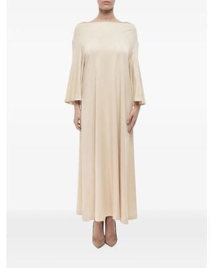 By Malene Birger Yalia Boat-Neck Maxi Dress - Natural