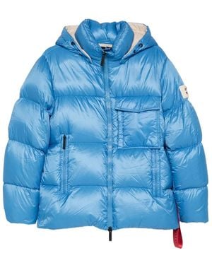 AFTER LABEL Katalla Hooded Coat - Blue