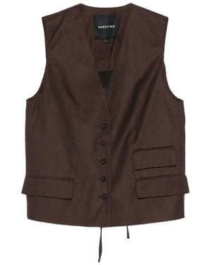 Herskind Samos button-up waistcoat - Braun
