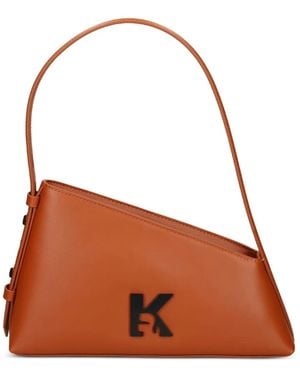 KARL LAGERFELD Bolso Satchel Con Logo K - Marrón