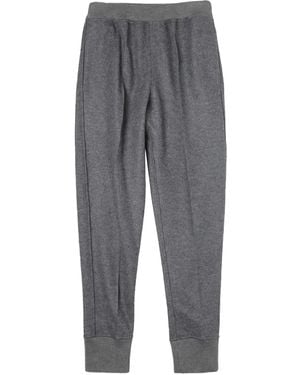 Jil Sander Ribbed-Cuff Wool Pants - Gray