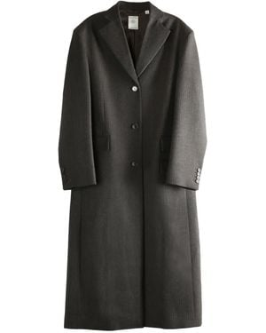 Calvin Klein Manteau À Poches Boutonnées - Noir