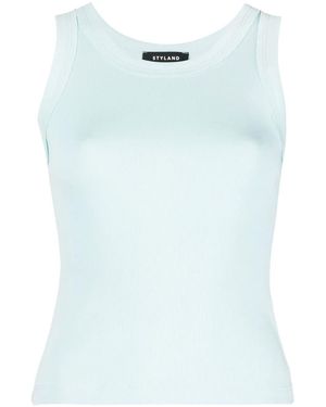Styland Organic Cotton Vest Top - Blue