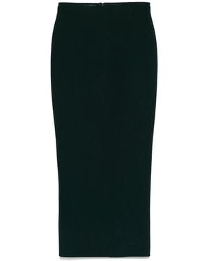 Hervé L. Leroux Bandage Ankle Length Column Skirt - Green