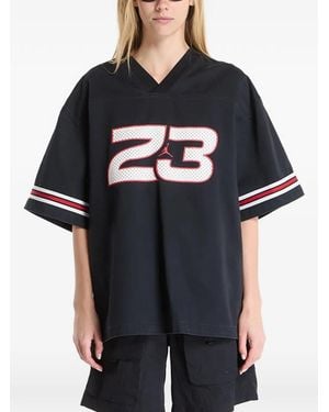 Nike Haut Flight En Jersey À Col V - Black