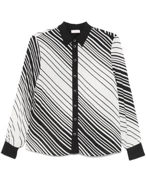 Liu Jo Striped Shirt - Black