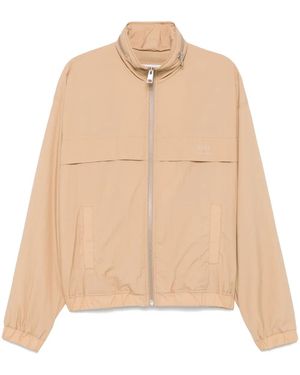 Ami Paris Logo-Print Windbreaker - Natural