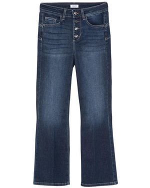 Liu Jo Princess Cropped Flared Jeans - Blue