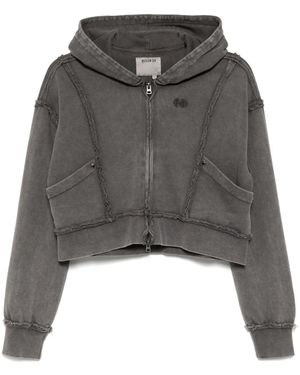 Musium Div. Logo-Embroidered Cropped Jacket - Gray