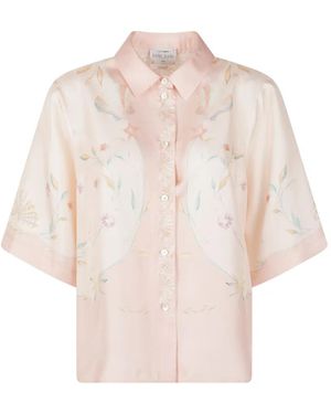 forte_forte Short-Sleeve Shirt - Pink