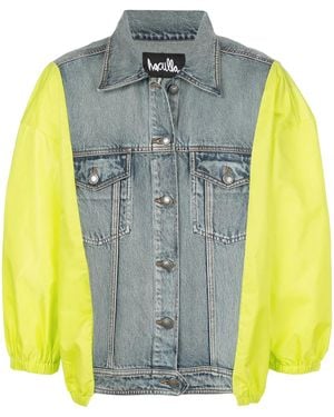 Haculla Hybrid Denim Contrast Jacket - Blue