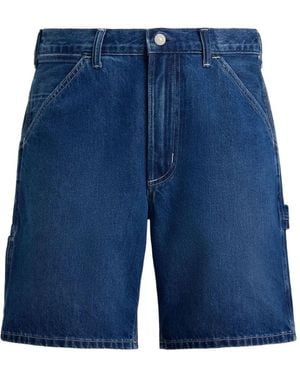 Polo Ralph Lauren Short De Charpentier À Logo Brodé - Blue