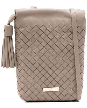 Aspinal of London Hudson Mini Crossbody Bag - グレー