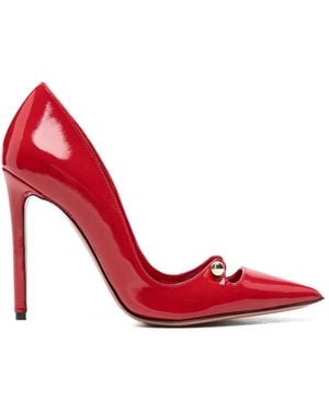 HARDOT Patent-Finish Barbell-Detail Pumps - Red