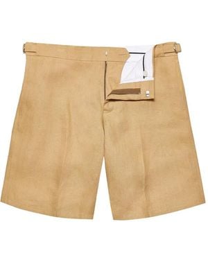 メンズ Orlebar Brown Norwich リネンショートパンツ グリーン | Lyst