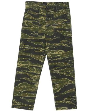 Orslow Camouflage-Print Pants - Green