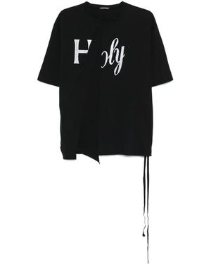 Ann Demeulemeester Hardon Graphic-Print T-Shirt - Black