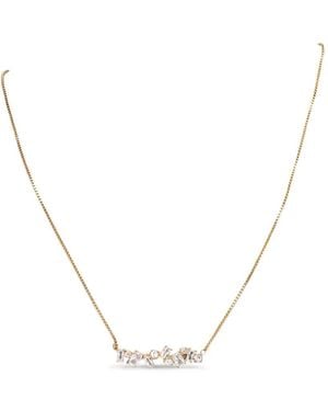 Guess Crystal-Embellished Chain Necklace - White