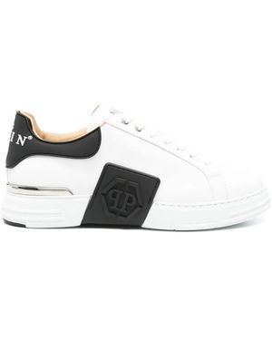 Philipp Plein Phillip Plein Phantom Kick$ Trainers - White