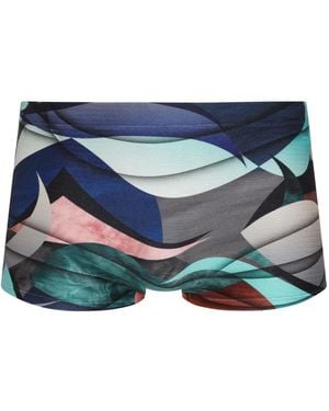 Lygia & Nanny Tijuca Abstract-Print Swim Shorts - Blue