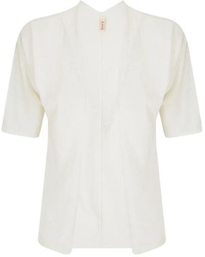 Stefano Mortari T-Shirt Mit Henley-Kragen - Weiß