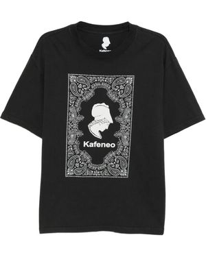 Kafeneo by TBF Graphic Print T-Shirt - Black