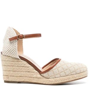 Manolo Blahnik Espadrahi Wedge Espadrilles - Natural