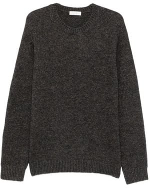 Roberto Collina Crew-Neck Knitted Sweater - Black