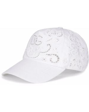 Dolce & Gabbana Floral-Embroidered Baseball Cap - White