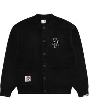 Aape By A Bathing Ape Cardigan À Poches Appliquées - Noir