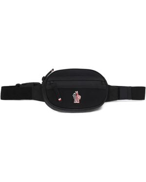Moncler Sac Banane À Patch Logo - White