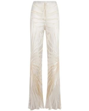 Roberto Cavalli Pantalones Con Cordones - Blanco
