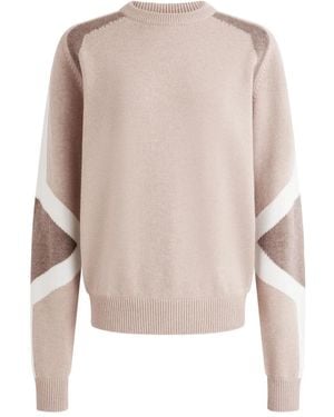 Fusalp Colour-block Wool Sweat - Pink