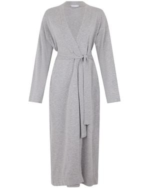Fabiana Filippi Belted Robe - Gray