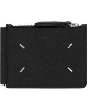 Maison Margiela Four-Stitch Money-Clip Wallet - Black