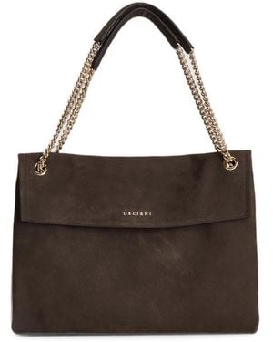 Orciani Mittelgroße Venus Schultertasche - Braun