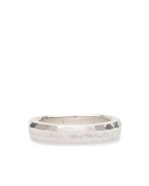 Werkstatt:münchen Circular-Design Polished-Finish Ring - White