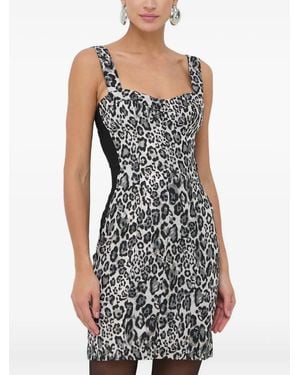 Guess Animal Print Strap Dress - Black
