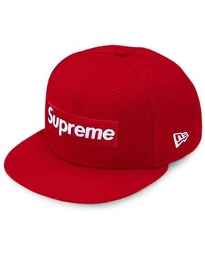 Supreme Ghostface Box Logo New Era 59Fifty Cap - Red