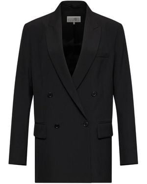 MM6 by Maison Margiela Wool-Blend Suit Jacket - Black